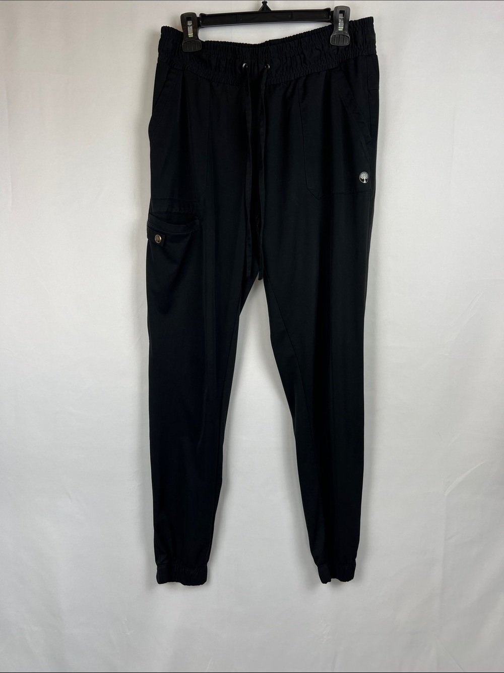 healing hands Black Jogger Scrub Pants- Size M Tall‎